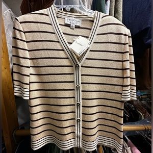 St. John Collection by Marie Gray short sleeve sweater women’s size 12